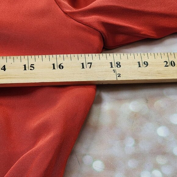 Rebecca Minkoff Red Silk Dress, Women's 6 - Picture 8 of 10